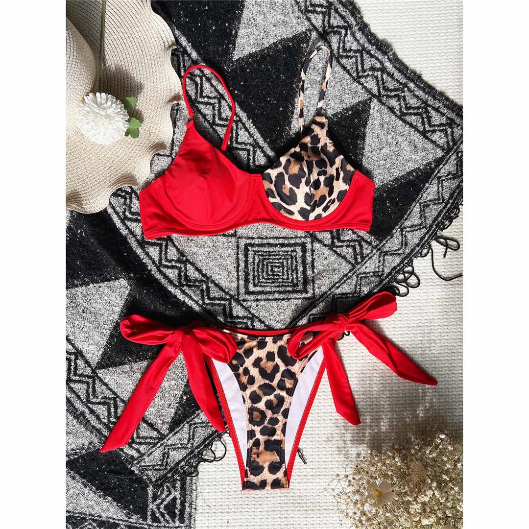 Сексуальное леопардовое бикини на косточках, женский купальник, женский купальник, комплект из двух частей, купальный костюм, купальный костюм для женщин L красный/леопардовый
Сексуальное леопардовое бикини на косточках, женский купальник, женский купальник, комплект из двух частей, купальный костюм, купальный костюм для женщин L красный/леопардовый