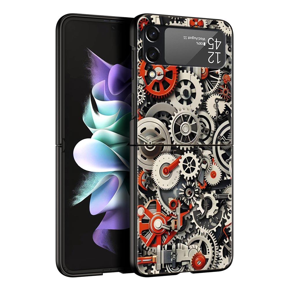 Mechanical Gear Pattern Hard PC Phone Case For Samsung Galaxy Z Flip 7 6 5 4 Black Cover For Galaxy Z Flip 3 Foldable Fundas Bag Z Flip 6
Mechanical Gear Pattern Hard PC Phone Case For Samsung Galaxy Z Flip 7 6 5 4 Black Cover For Galaxy Z Flip 3 Foldable Fundas Bag Z Flip 6