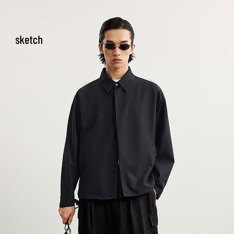 CROQUIS Мужская куртка H-силуэта с отложным воротником, свободного кроя, с длинными рукавами M
CROQUIS Мужская куртка H-силуэта с отложным воротником, свободного кроя, с длинными рукавами M