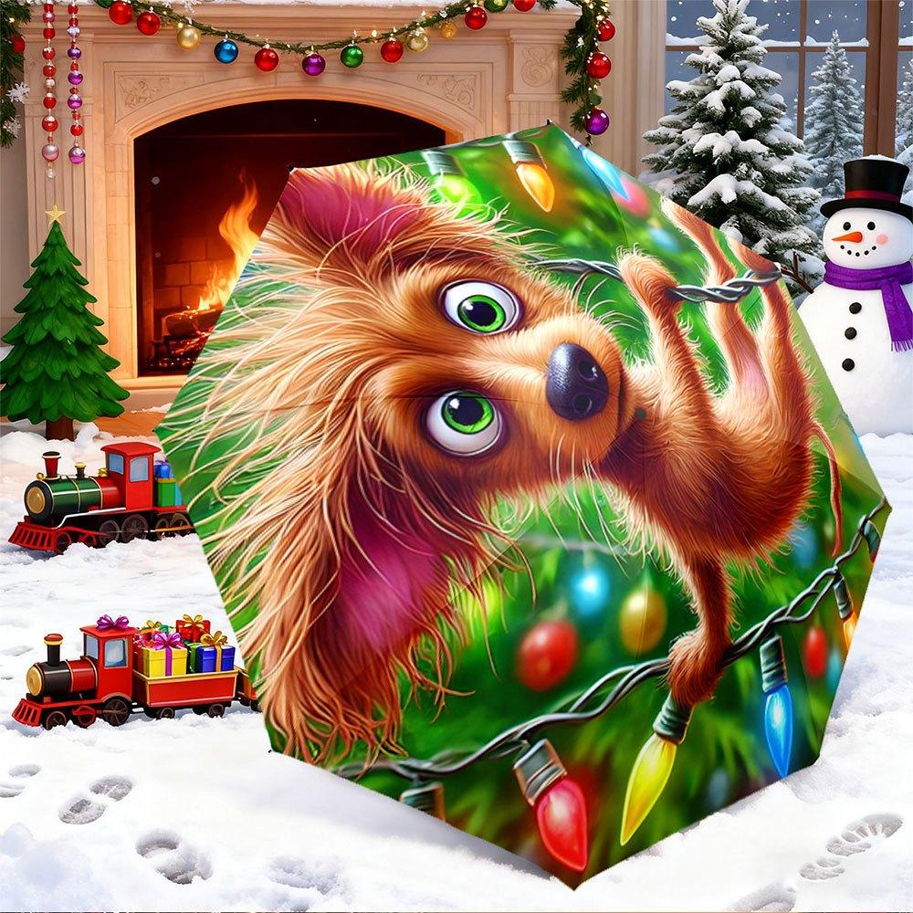 Open/Close Portable Folding Umbrella with Cute Dog & String Lights - Self-Opening Compact Canopy, 8-Rib Durable Frame for Trav (as the picture,Iron&8K)
Open/Close Portable Folding Umbrella with Cute Dog & String Lights - Self-Opening Compact Canopy, 8-Rib Durable Frame for Trav (as the picture,Iron&8K)