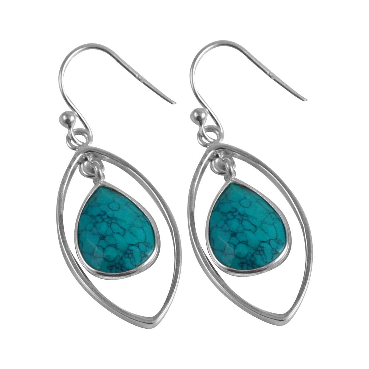 Turquoise Gemstone Earrings Solid 925 Sterling Silver Handmade Earrings Jewelry Gift For Women And Girls E-1961
Turquoise Gemstone Earrings Solid 925 Sterling Silver Handmade Earrings Jewelry Gift For Women And Girls E-1961