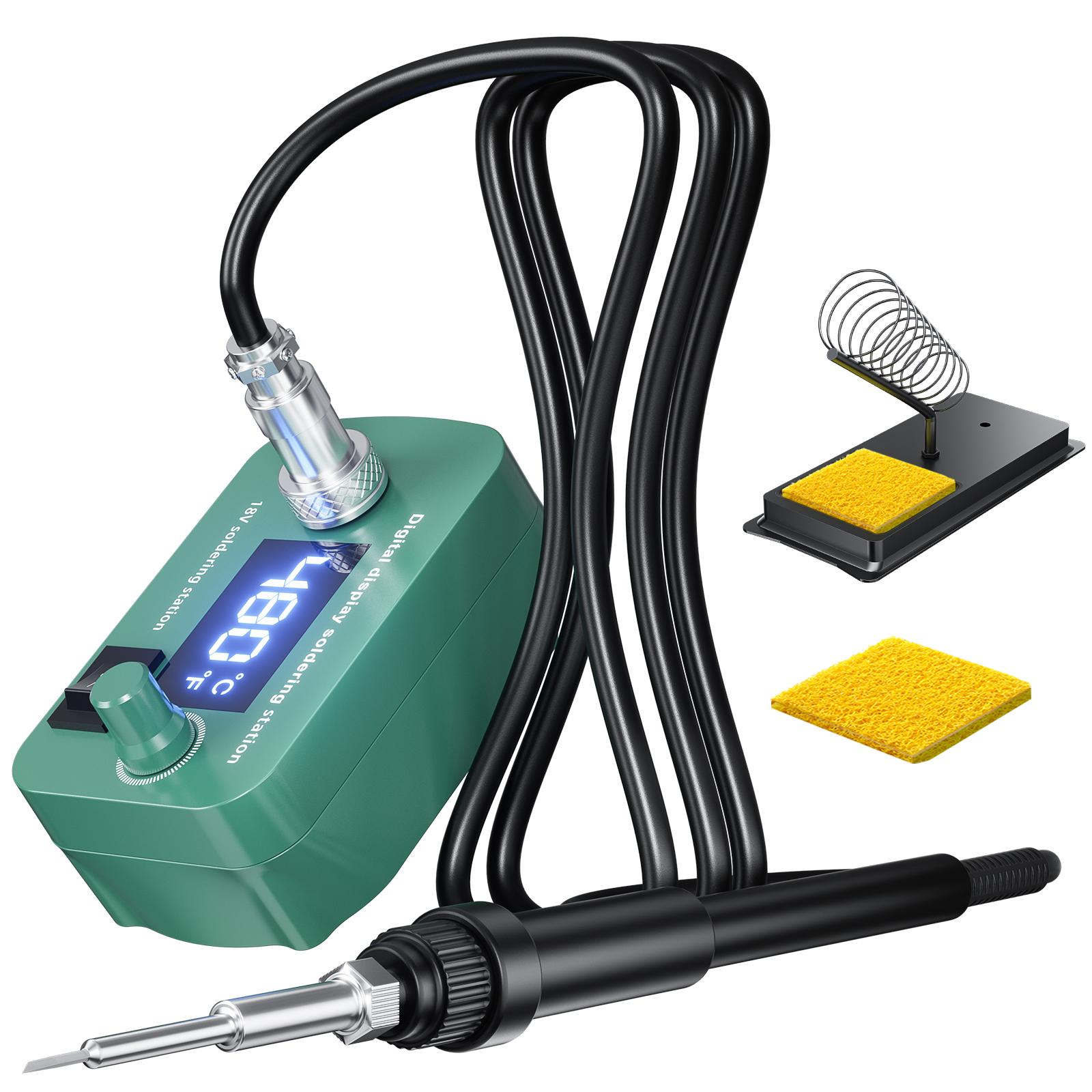 Cordless Soldering lron For Bosch 18V Battery 300-510 Temperature Adjustable Electric Welding Kit 60W PCB Repair Power Tool No Battery
Cordless Soldering lron For Bosch 18V Battery 300-510 Temperature Adjustable Electric Welding Kit 60W PCB Repair Power Tool No Battery