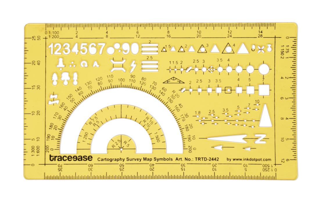 Traceease Map Drafting Cartography Survey Map Symbols Template Drawing Stencil,Designing Template Measuring Ruler 7 x 4 Inches жёлтый
Traceease Map Drafting Cartography Survey Map Symbols Template Drawing Stencil,Designing Template Measuring Ruler 7 x 4 Inches жёлтый