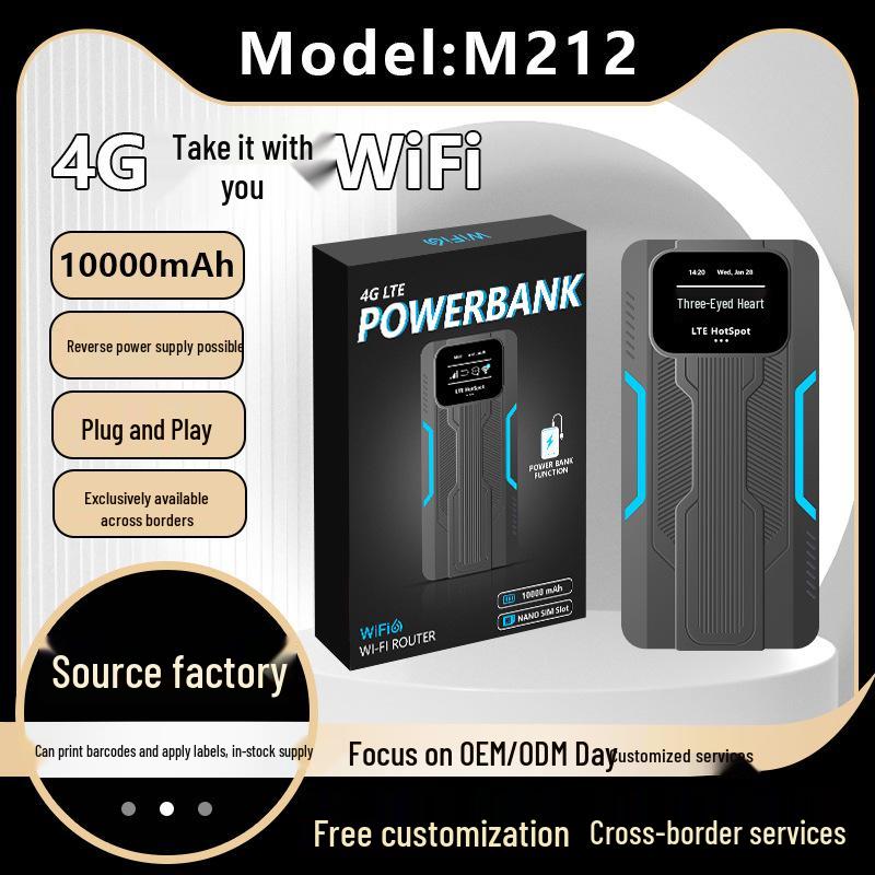 4G Dual-Band WiFi 6 Pocket Router, 300Mbps, Power Bank, WiFi Repeater M212-E Euro-Asia Version
4G Dual-Band WiFi 6 Pocket Router, 300Mbps, Power Bank, WiFi Repeater M212-E Euro-Asia Version