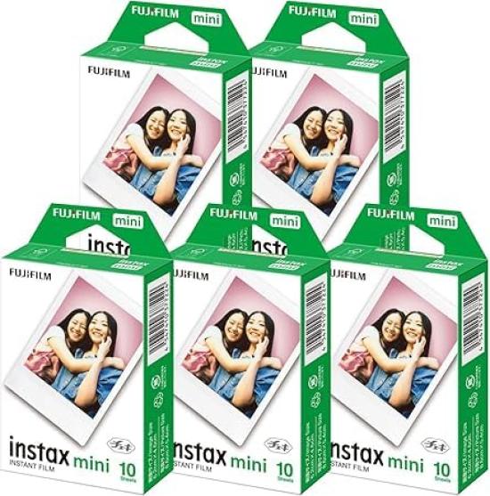 Fuji Film Instax Mini Instant Camera 10 pieces x 5 sets (50 pieces) Card Size Instax Film & Shop Through Original Lens Cleaner Included
Fuji Film Instax Mini Instant Camera 10 pieces x 5 sets (50 pieces) Card Size Instax Film & Shop Through Original Lens Cleaner Included