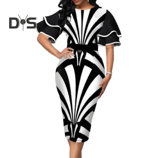 Женское облегающее платье с круглым вырезом и расклешенными рукавами, нерегулярный геометрический рисунок, облегающее платье для офиса и работы с запахом на бедрах, рабочая одежда L белый
Женское облегающее платье с круглым вырезом и расклешенными рукавами, нерегулярный геометрический рисунок, облегающее платье для офиса и работы с запахом на бедрах, рабочая одежда L белый