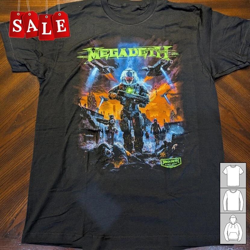 New Megadeth 2025 CyberArmy Gift For Fans Unisex S-5XL Shirt OS346 M
New Megadeth 2025 CyberArmy Gift For Fans Unisex S-5XL Shirt OS346 M