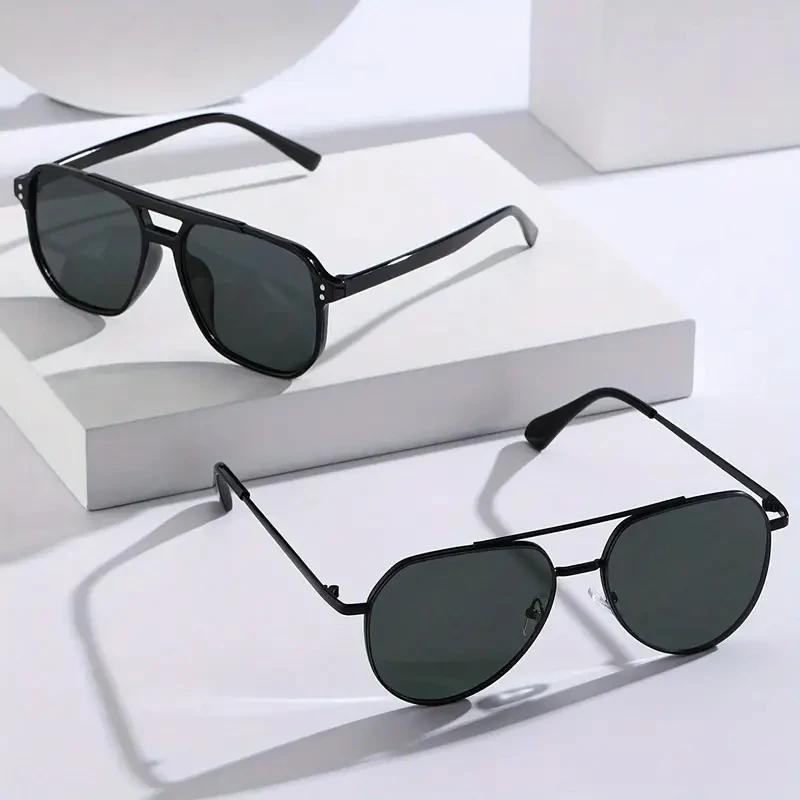 2pcs Unisex Classic Pilot Frame Casual Modern Simple Style Sunglasses For Men Daily Clothing Accessories Vacation Driving чорний
2pcs Unisex Classic Pilot Frame Casual Modern Simple Style Sunglasses For Men Daily Clothing Accessories Vacation Driving чорний