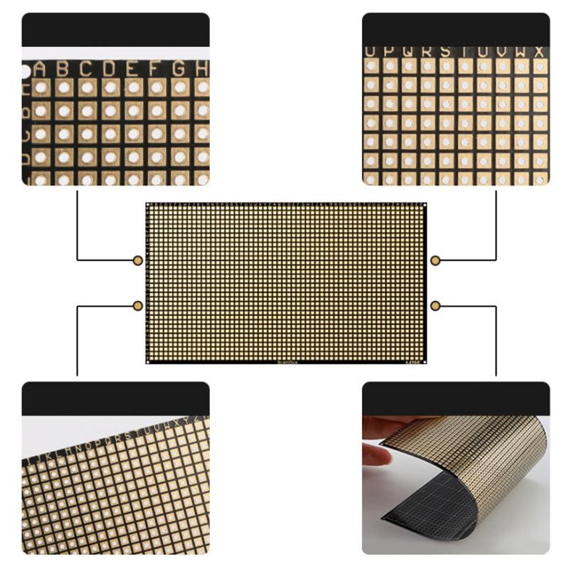 Гнучка двостороння друкована плата Fr4 6X8 см 0,4 мм Універсальна плата з отворами Плата 2,54 крок Прототипиматрикс Друкована паперова плата
Гнучка двостороння друкована плата Fr4 6X8 см 0,4 мм Універсальна плата з отворами Плата 2,54 крок Прототипиматрикс Друкована паперова плата