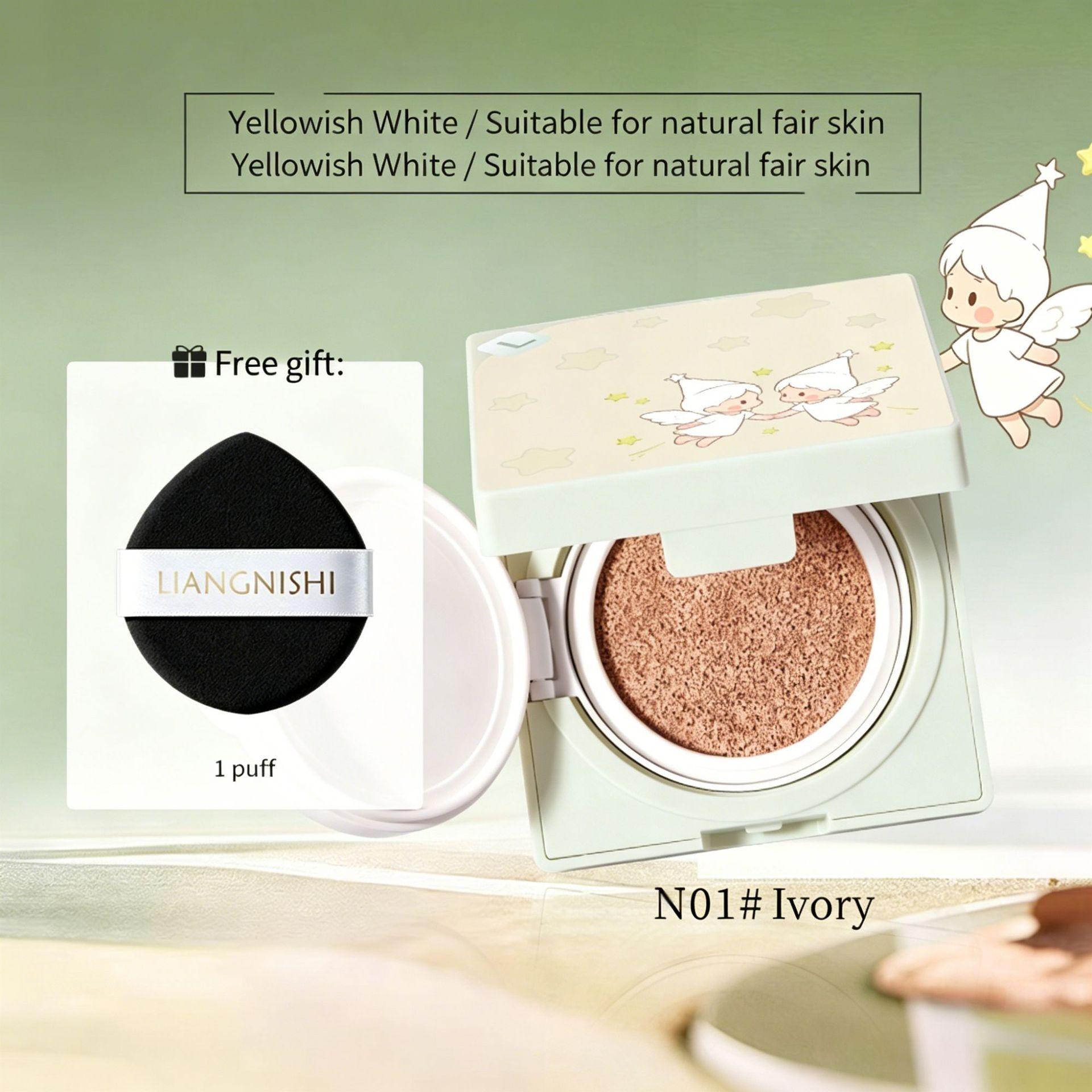 LIANGNISHI Hydrating Concealer Cushion BB Cream Long-Lasting Non-Caking LVORY
LIANGNISHI Hydrating Concealer Cushion BB Cream Long-Lasting Non-Caking LVORY