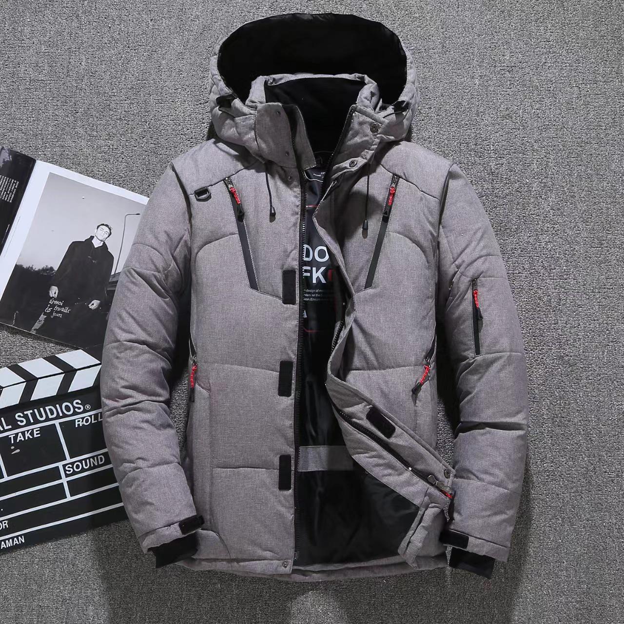 Men s Short Down Jacket with Detachable Hood - Windbreaker, Thickened, Youth Fashion, Cold-Proof L сірий колір
Men s Short Down Jacket with Detachable Hood - Windbreaker, Thickened, Youth Fashion, Cold-Proof L сірий колір