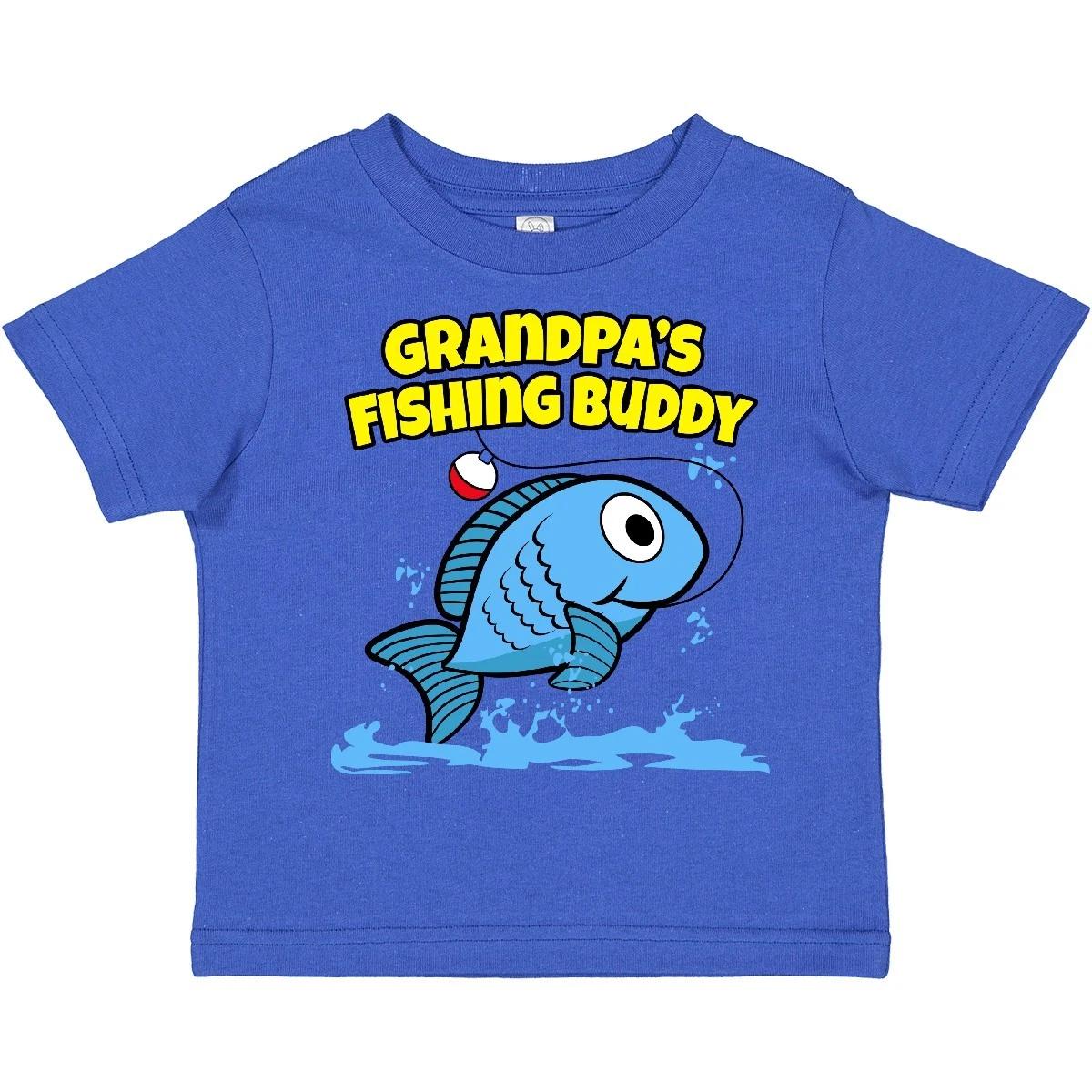 Inktastic Grandpa s Fishing Buddy (blue) Toddler kids boys T-Shirt Grandpa Fish Cute Child 140
Inktastic Grandpa s Fishing Buddy (blue) Toddler kids boys T-Shirt Grandpa Fish Cute Child 140