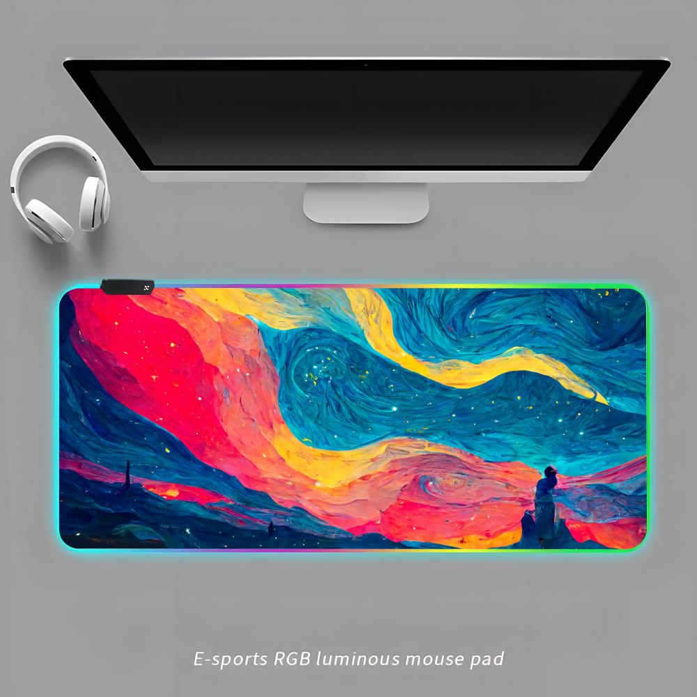 Коврик для мыши Vincent Van Gogh RGB Игровой коврик для мыши Настольный коврик HD Игровой Большой светодиодный свет XXL Коврики для мыши RGB600x300x3mm
Коврик для мыши Vincent Van Gogh RGB Игровой коврик для мыши Настольный коврик HD Игровой Большой светодиодный свет XXL Коврики для мыши RGB600x300x3mm