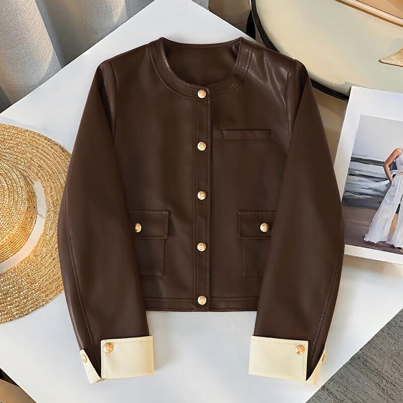 Shechi Women s Retro Contrast Patchwork Short PU Leather Jacket M
Shechi Women s Retro Contrast Patchwork Short PU Leather Jacket M