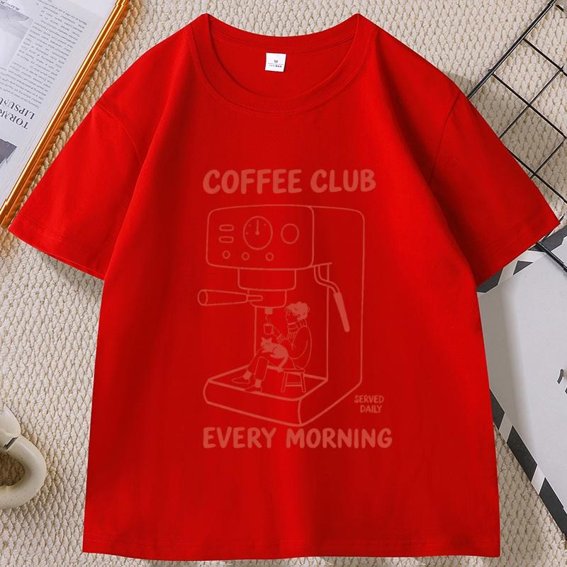Coffee Club Every Morning Graphic T Shirt Espresso Machine Cozy Coffee Lover Tee Shirt Casual Cotton Short Sleeve Streetwear S
Coffee Club Every Morning Graphic T Shirt Espresso Machine Cozy Coffee Lover Tee Shirt Casual Cotton Short Sleeve Streetwear S