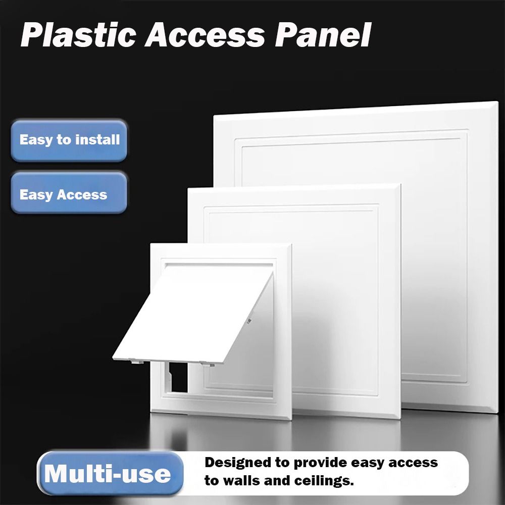 Removable Access Panel Door Plastic Inspection Hole Hinged Access Hatch Doors Wall Ceiling 100x100mm
Removable Access Panel Door Plastic Inspection Hole Hinged Access Hatch Doors Wall Ceiling 100x100mm