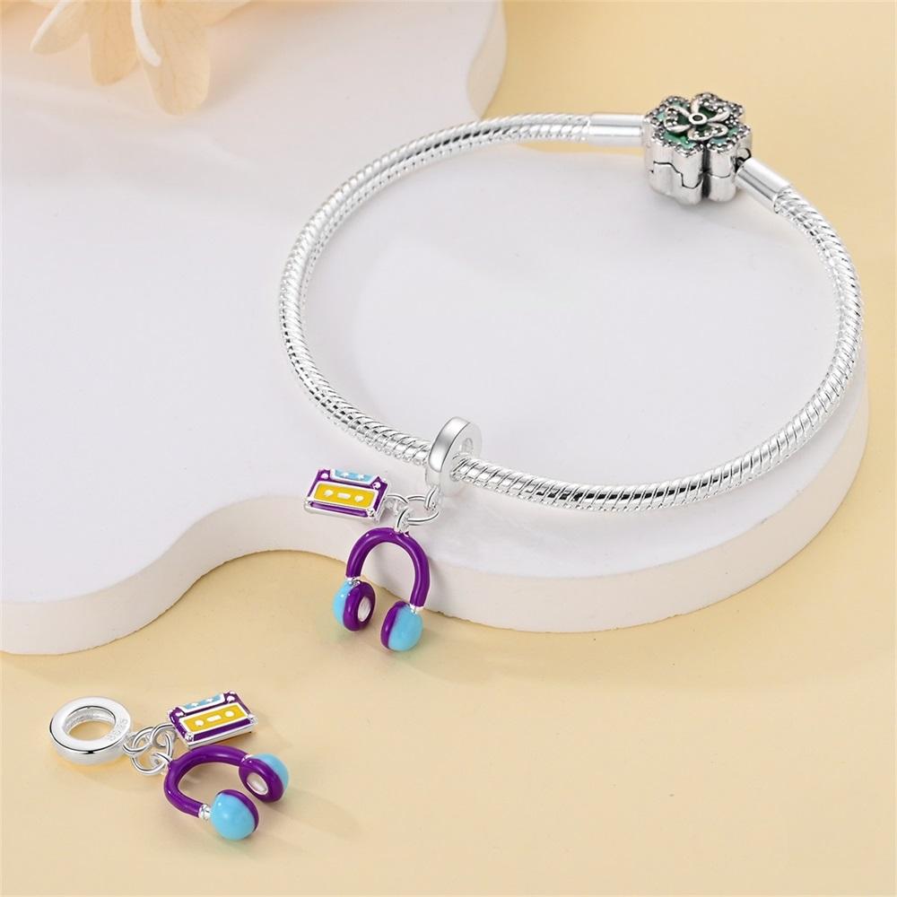 Plated 925 Silver Youth Music headset Charms Fit 925 Charms Bracelet Beads Jewelry Gifts for Women
Plated 925 Silver Youth Music headset Charms Fit 925 Charms Bracelet Beads Jewelry Gifts for Women