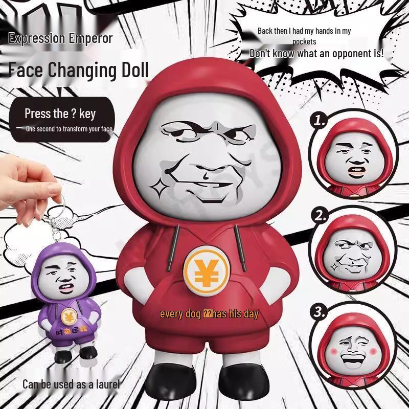 Кукла-трансформер Emotion King - Мультяшный брелок с перекидным лицом, подарок, украшение
Кукла-трансформер Emotion King - Мультяшный брелок с перекидным лицом, подарок, украшение