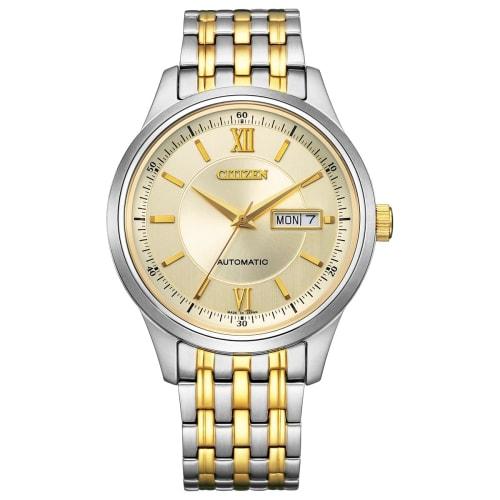 Citizen Collection Automatic Mechanical Watch, Water Resistant, Gold, Silver, NY4057-63P, Men s
Citizen Collection Automatic Mechanical Watch, Water Resistant, Gold, Silver, NY4057-63P, Men s