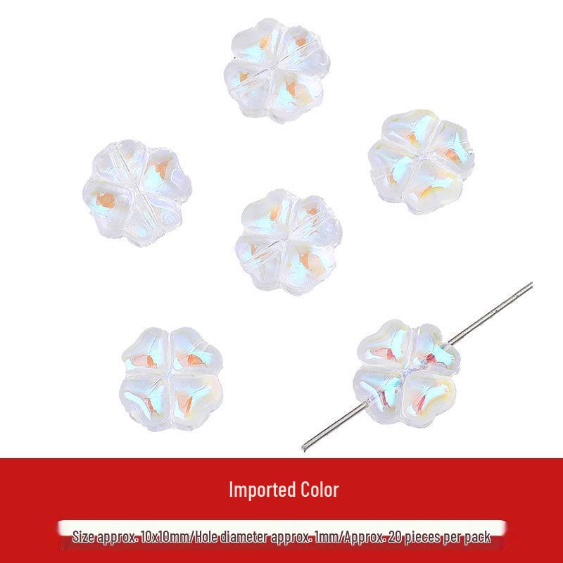 Colorful Glass Four-Leaf Flower Beads for DIY Bracelet & Necklace Jewelry Making
Colorful Glass Four-Leaf Flower Beads for DIY Bracelet & Necklace Jewelry Making