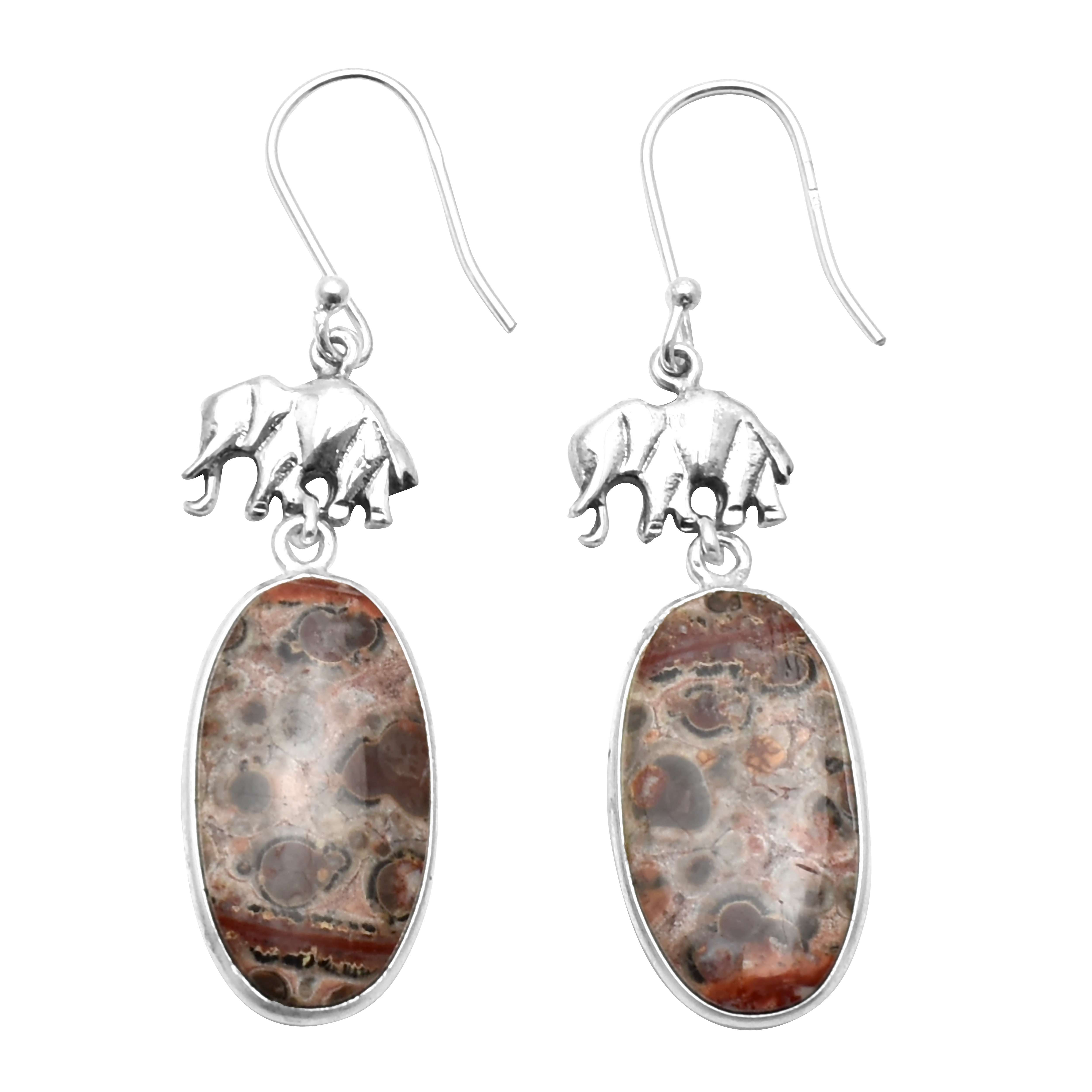 Leopard Skin Jasper Gemstone Earrings Solid 925 Sterling Silver Handmade Earrings Jewelry Gift For Women And Girls E-3423
Leopard Skin Jasper Gemstone Earrings Solid 925 Sterling Silver Handmade Earrings Jewelry Gift For Women And Girls E-3423