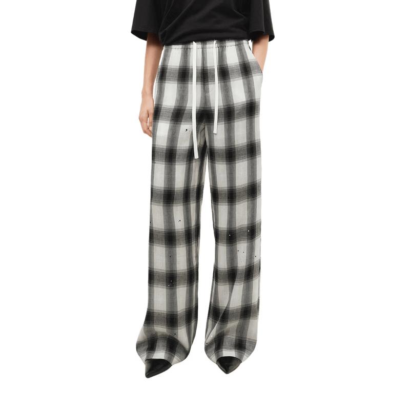 MO&Co. Women s Plaid High-Waist Loose-Fit Pants L
MO&Co. Women s Plaid High-Waist Loose-Fit Pants L