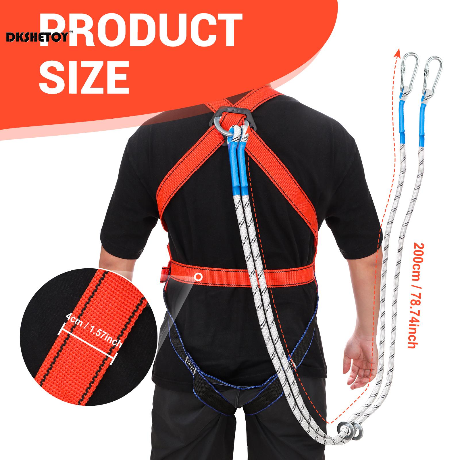 Professional Safety Harnesses Fall Protection Durable Polypropylene Fibre Material for Hiking Camping Adventure Tool
Professional Safety Harnesses Fall Protection Durable Polypropylene Fibre Material for Hiking Camping Adventure Tool