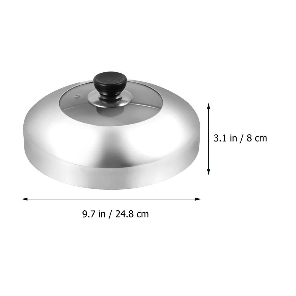 Stainless Steel Pot Lid Universal Pan Cover Round Metal Lid Knob Handle Suitable for Stockpot Wok Steamer Cooking
Stainless Steel Pot Lid Universal Pan Cover Round Metal Lid Knob Handle Suitable for Stockpot Wok Steamer Cooking