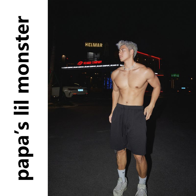 Papaslilmonster American Summer Elastic Waist Vertical Stripes Long sleeve Shirts Shorts Loose Set Men s Fashion Black Pants S
Papaslilmonster American Summer Elastic Waist Vertical Stripes Long sleeve Shirts Shorts Loose Set Men s Fashion Black Pants S