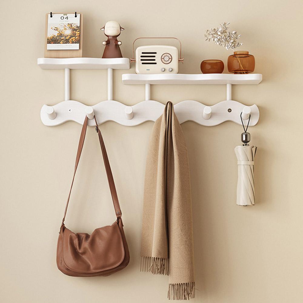 Bamboo Coat Hooks Wall Mounted Towel Rack Shelf 6 Hooks No Drill Hanging Organizer for Entryway Bedroom Hallway
Bamboo Coat Hooks Wall Mounted Towel Rack Shelf 6 Hooks No Drill Hanging Organizer for Entryway Bedroom Hallway