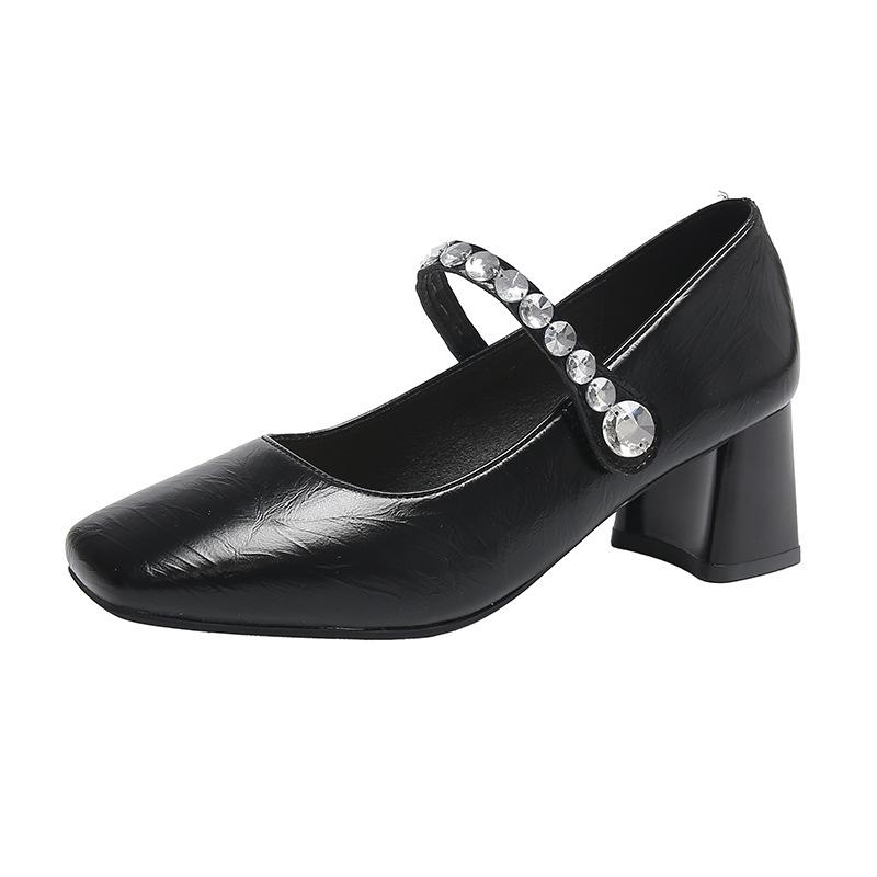 Туфли на толстом каблуке женские осенние новые серебристые туфли Мэри Джейн с квадратным носком и стразами 40 чёрный
Туфли на толстом каблуке женские осенние новые серебристые туфли Мэри Джейн с квадратным носком и стразами 40 чёрный