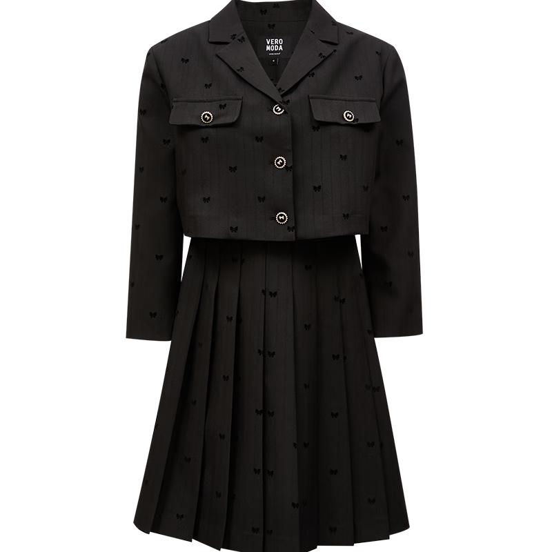 VEROMODA Women s Pleated Lapel Jacket Dress Set M
VEROMODA Women s Pleated Lapel Jacket Dress Set M