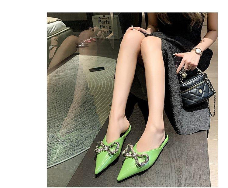 Spring and summer new flat heel bag head half drag bow pointed slippers flat bottom sandals outside women s shoes 35 зелений
Spring and summer new flat heel bag head half drag bow pointed slippers flat bottom sandals outside women s shoes 35 зелений
