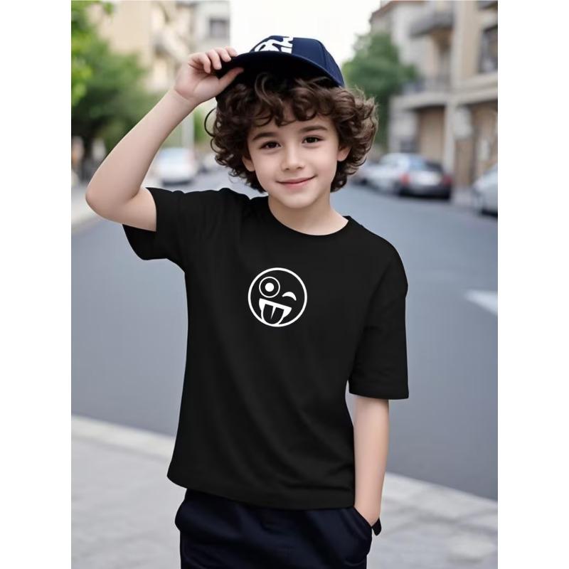 European sizes Print T-Shirt for Boys with Cute And Quirky Designs, Comfortable Short-Sleeve Summer Wear, Trendy Street Fashion 98cm чёрный
European sizes Print T-Shirt for Boys with Cute And Quirky Designs, Comfortable Short-Sleeve Summer Wear, Trendy Street Fashion 98cm чёрный