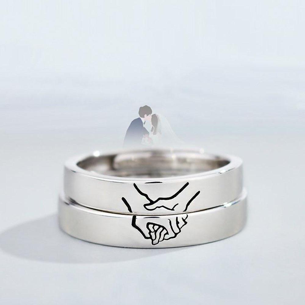 Lovers Gifts Women Silver Color Matching Men Open Rings Fashion Jewelry Couple Rings Hold Your Hand 1
Lovers Gifts Women Silver Color Matching Men Open Rings Fashion Jewelry Couple Rings Hold Your Hand 1