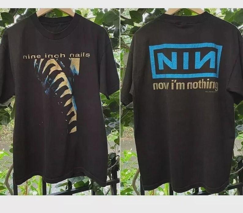 Vintage Nine Inch Nails #034;Now I#039;m Nothing#034; TShirt Two Sides Size S5XL Reprint Unisex T-Shirt L
Vintage Nine Inch Nails #034;Now I#039;m Nothing#034; TShirt Two Sides Size S5XL Reprint Unisex T-Shirt L