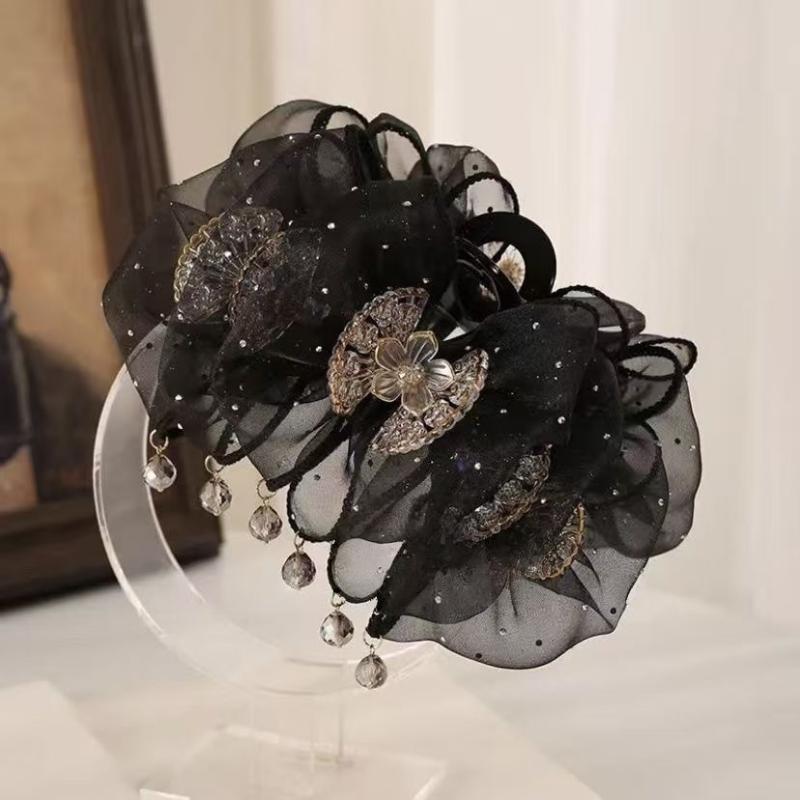 Trendy Sweet Mesh Hairpin Temperament Elegant Women Fairy Mesh Bubble Hair Claw Clip Princess Headdress Female Hair Accessories чёрный
Trendy Sweet Mesh Hairpin Temperament Elegant Women Fairy Mesh Bubble Hair Claw Clip Princess Headdress Female Hair Accessories чёрный