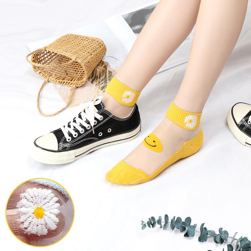 5 Pairs of Ladies Spring and Summer New Small Daisy Crystal Silk Short Boat Socks 5 Pairs синій
5 Pairs of Ladies Spring and Summer New Small Daisy Crystal Silk Short Boat Socks 5 Pairs синій