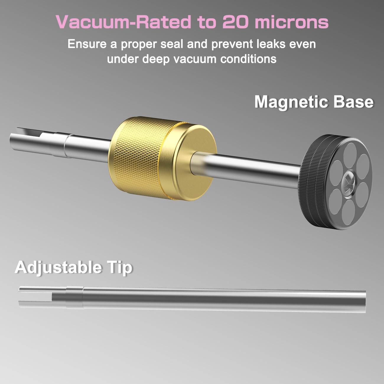 Valve Core Removal Tool for HVAC – Mega-Flow Vacuum Rated, 5/16 System Connection for Home AC Appliance, Compatible with R22 R410A R134a,
Valve Core Removal Tool for HVAC – Mega-Flow Vacuum Rated, 5/16 System Connection for Home AC Appliance, Compatible with R22 R410A R134a,