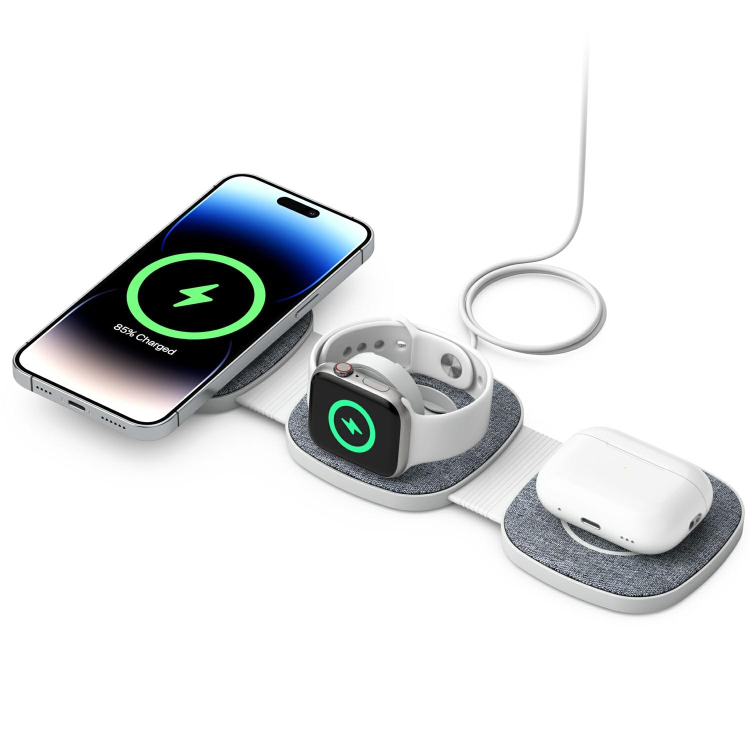 YM-T1 3 in 1 Magnetic Wireless Charger for Phone/Apple Watch/Airpods Foldable Travel Charging Pad Dark Grey
YM-T1 3 in 1 Magnetic Wireless Charger for Phone/Apple Watch/Airpods Foldable Travel Charging Pad Dark Grey