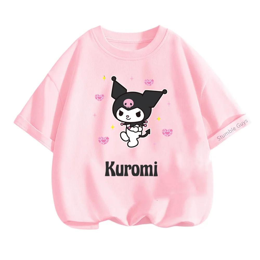 Sanrio Мила Куромі Модна Футболка Дитяча Літня Повсякденна З Коротким Рукавом 110
Sanrio Мила Куромі Модна Футболка Дитяча Літня Повсякденна З Коротким Рукавом 110