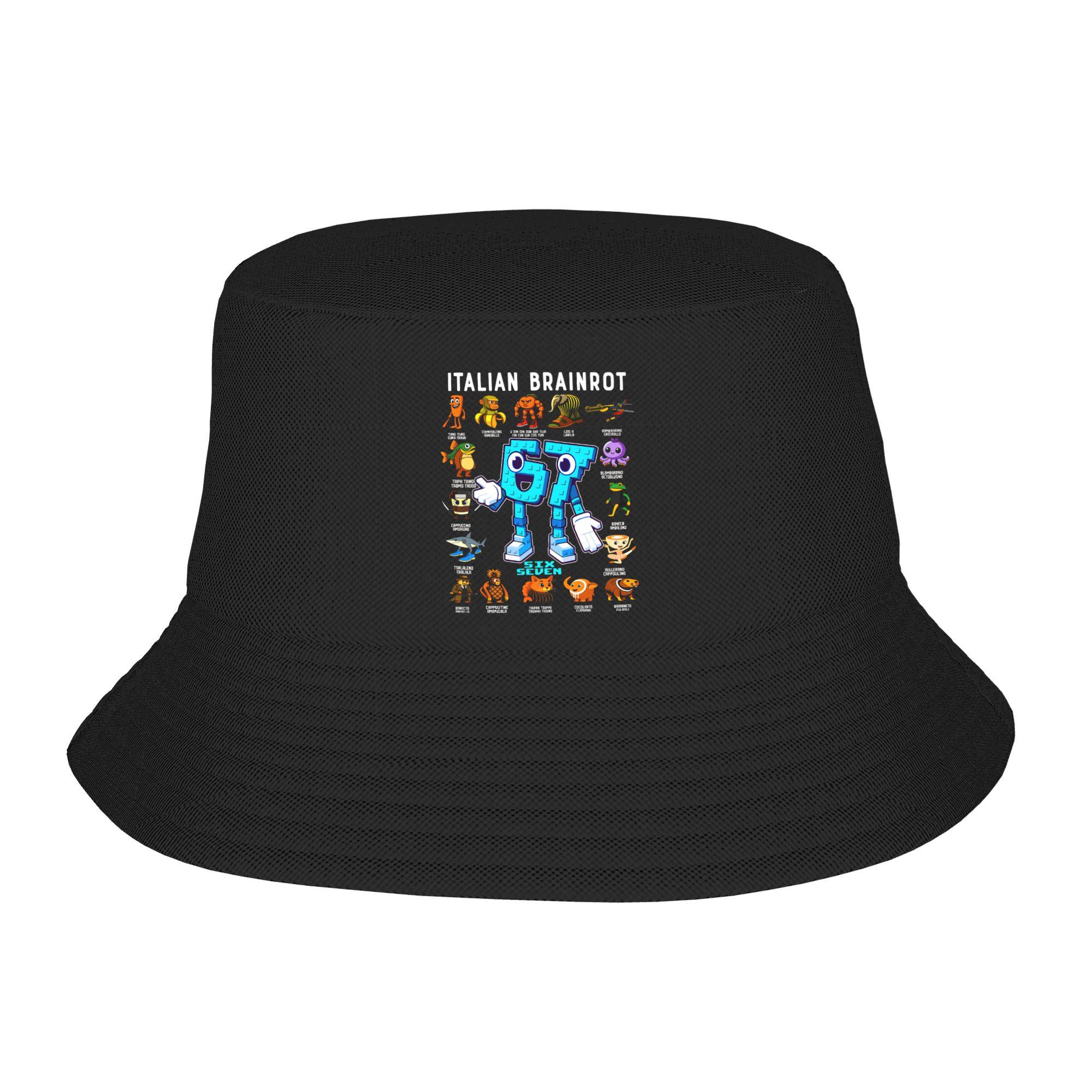 Italian Brainrot 67 Bucket Hat Outdoor Fisherman Caps For Unisex Casual Fishing Visor Hats Soft Fold Graphic Cap One Size
Italian Brainrot 67 Bucket Hat Outdoor Fisherman Caps For Unisex Casual Fishing Visor Hats Soft Fold Graphic Cap One Size