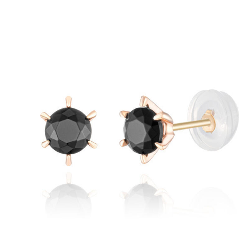 14K Gold Earrings Pin-Shaped Bling Color Q BK BE02005 Pink Gold
14K Gold Earrings Pin-Shaped Bling Color Q BK BE02005 Pink Gold