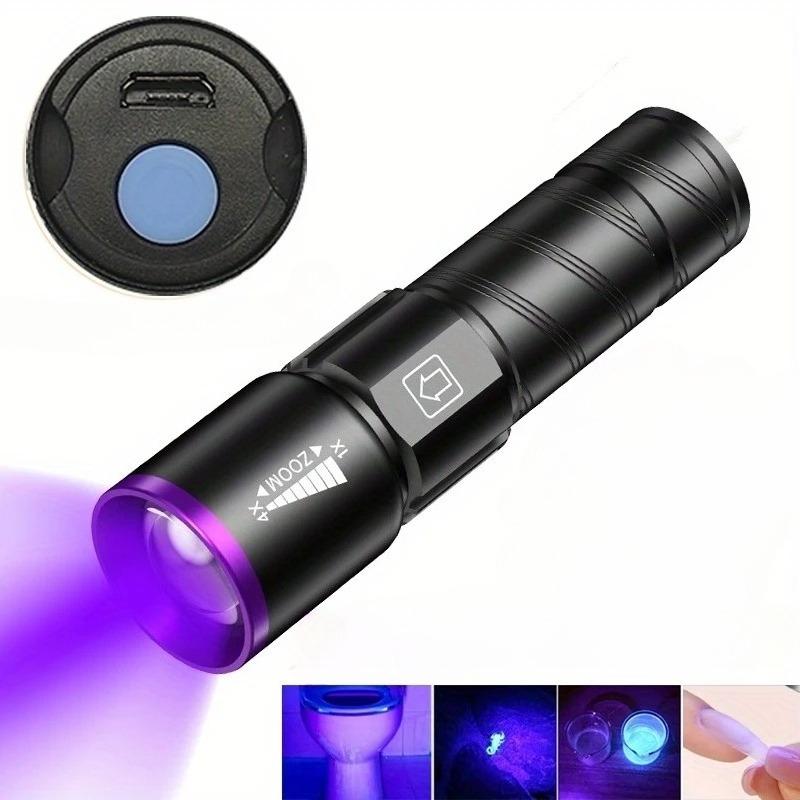 Flashlight 395NM UV LED Portable Ultraviolet Lantern Type-C Rechargeable Lamp for Nail Gel Resin Cure Pet Stain Scorpion Finding Style B
Flashlight 395NM UV LED Portable Ultraviolet Lantern Type-C Rechargeable Lamp for Nail Gel Resin Cure Pet Stain Scorpion Finding Style B