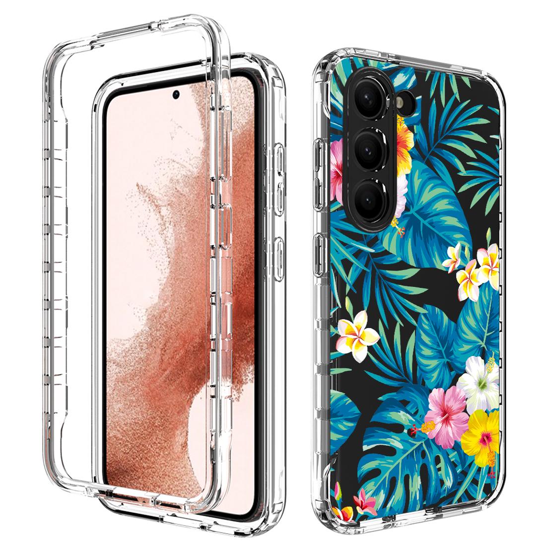 For Samsung Galaxy S23 Pattern Printing PC+TPU 2-in-1 Phone Case Anti-Scratch Transparent Cover Plantain Leaf
For Samsung Galaxy S23 Pattern Printing PC+TPU 2-in-1 Phone Case Anti-Scratch Transparent Cover Plantain Leaf