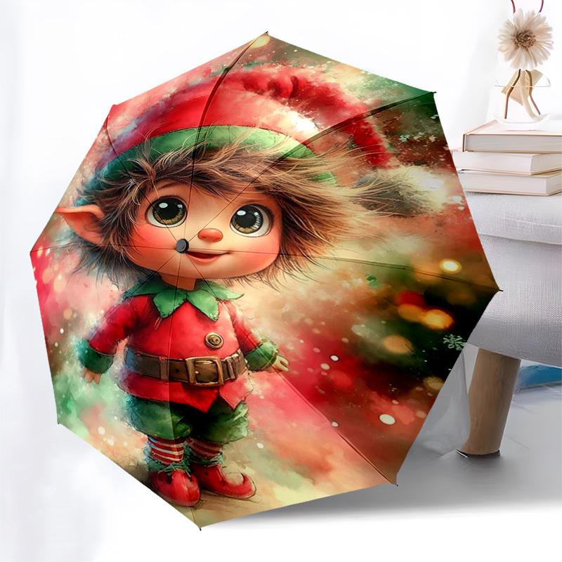 1pc Christmas Elf Automatic Opening/Closing Umbrella, Portable Tri-Fold Design with 8-Bone Iron Frame, Outdoor, Gift for Fans, Travelers, Daily Use.H0
1pc Christmas Elf Automatic Opening/Closing Umbrella, Portable Tri-Fold Design with 8-Bone Iron Frame, Outdoor, Gift for Fans, Travelers, Daily Use.H0
