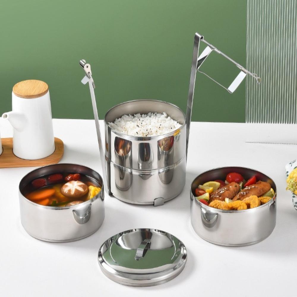 Multilayer Food Lunch Container Set Stainless Steel Picnic Box Portable Bento Box Outdoor 2 Layers
Multilayer Food Lunch Container Set Stainless Steel Picnic Box Portable Bento Box Outdoor 2 Layers