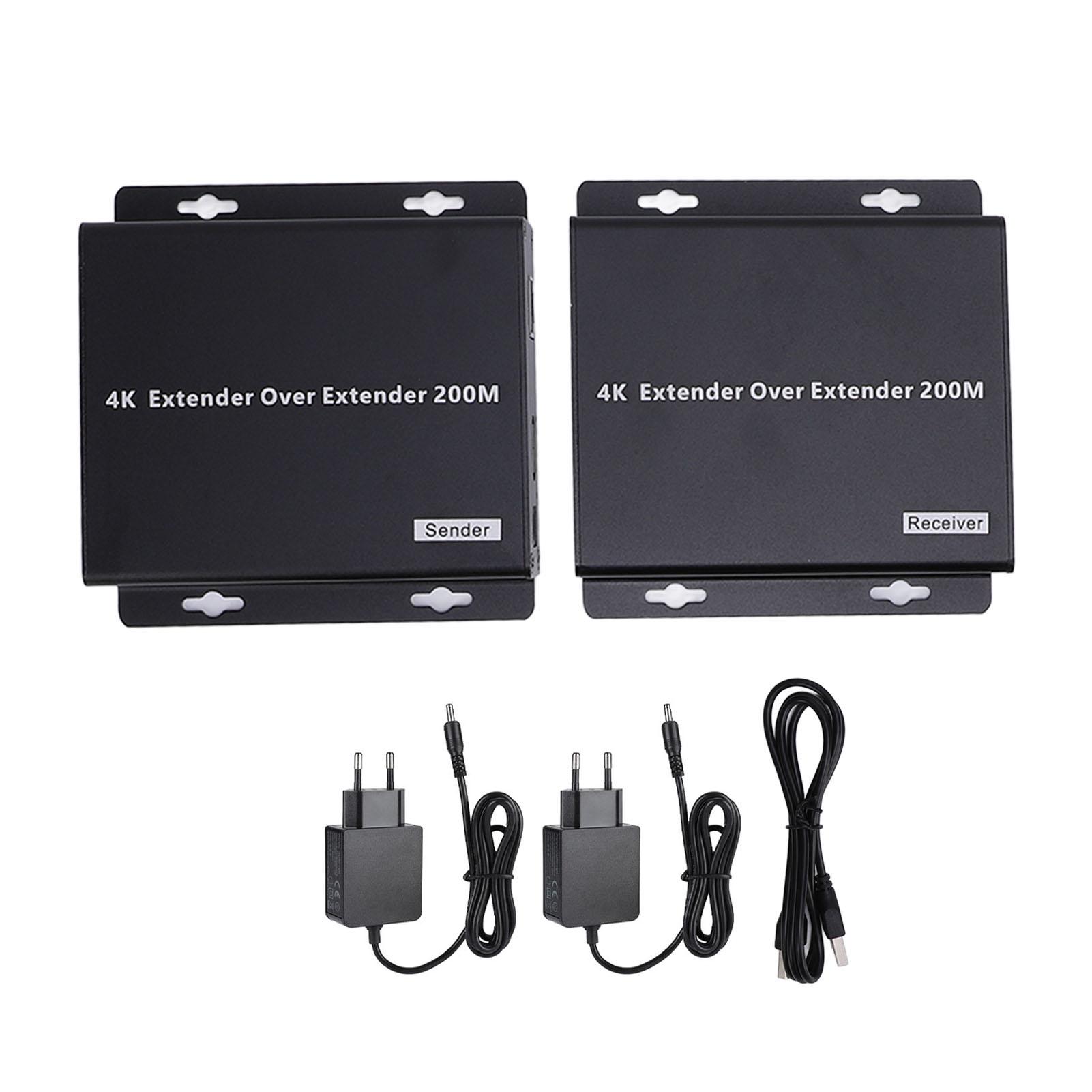 HD Multimedia Interface Extender 4K 656.16ft Network Cable KVM Extender for Security Surveillance US Plug
HD Multimedia Interface Extender 4K 656.16ft Network Cable KVM Extender for Security Surveillance US Plug