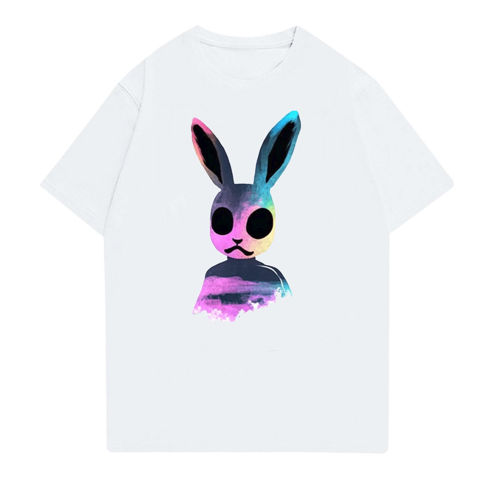 Великдень - Чоловіча повсякденна мішкувата футболка з принтом кролика, круглим вирізом, короткими рукавами та пуловером XL білий
Великдень - Чоловіча повсякденна мішкувата футболка з принтом кролика, круглим вирізом, короткими рукавами та пуловером XL білий