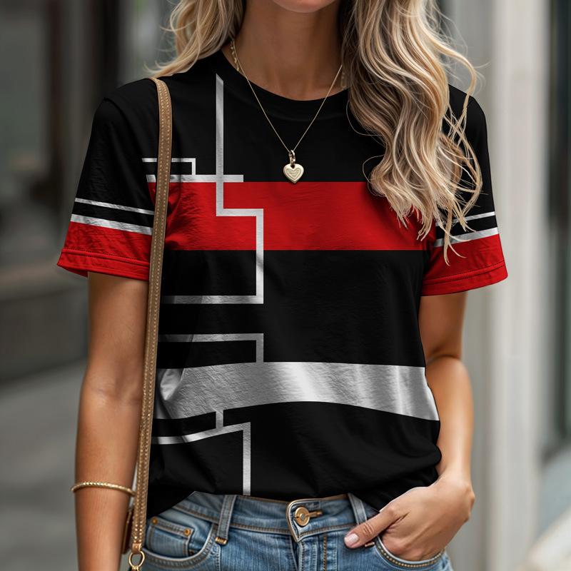 Geometric Casual Sports Women s T-shirt Summer Round Neck Short Sleeved Abstract Loose Breathable Shirt 6XL
Geometric Casual Sports Women s T-shirt Summer Round Neck Short Sleeved Abstract Loose Breathable Shirt 6XL